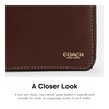 Coach Men's Zip Around Coin Wallet, Maple, One Size
