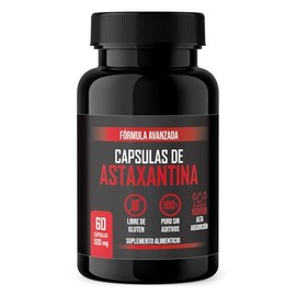 Astaxantina 500 MG  LENICO  60 Cpsulas  Alta Absorcin  Suplemento Alimenticio  Libre de Gluten y Aditivos  Antioxidante Natural                       
