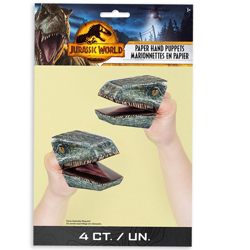 Unique Jurassic World 3 DIY Hand Paper Puppets - 4