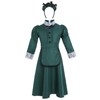 Milky Time Halloween Cosplay Western Style Maid Clothes Women's Green