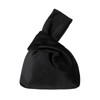 Muka Velvet Knot Bag, Black Luxury Evening Bag Knot Closure,