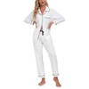 COLORFULLEAF Women's 100% Cotton Long Sleeve Pajama Sets Button Down