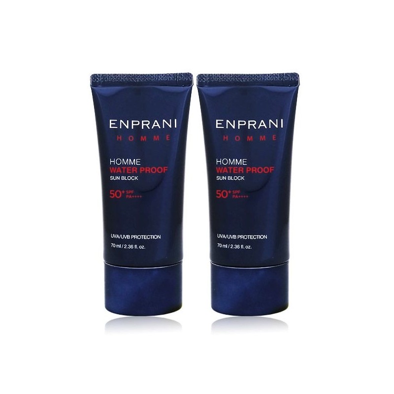 Enprani Homme Sunblock 70mlx2 2pcs / 엔프라니 옴므 선블록 70mlx2개