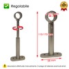 GIRASOLE HOME® Adjustable Curtain Pole Bracket, 2 Pack Heavy Duty