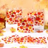 Resholder 24 Pcs Fall Thanksgiving Clear Gift Bags Maple Leaf
