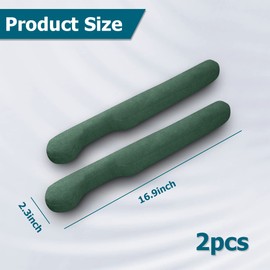 BESULEN Car Seat Gap Filler, 2 Pack Universal Console Side Organizer for Car SUV Truck, Fill The Gap Between Seat and Console Stop Things from Dropping, Seat Crevice Plug Drop Blocker (Green)