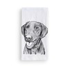 Inkopious Bare Onyx The Black Labrador Retriever Tea Towel, Dishcloth,