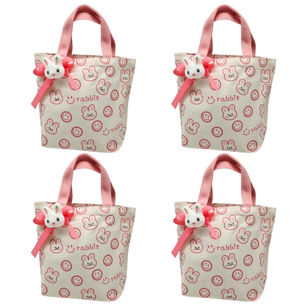 Pack of 4 Easter Bags for Filling, Children's Easter Bunny