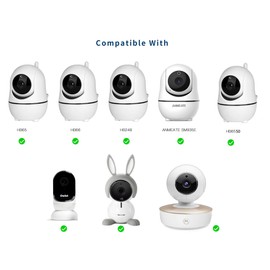 OkeMeeo - Soporte de monitor para bebé HelloBaby Monitor HB6550/HB65/HB66/HB40/HB248, ANMEATE SM935E, soporte de montaje versátil para Blemil Baby Monitor BL9052-2 y más, sin perforación