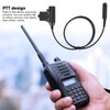U94 PTT Adapter Cable 35.4in Walkie Talkie Headset Connector Cable