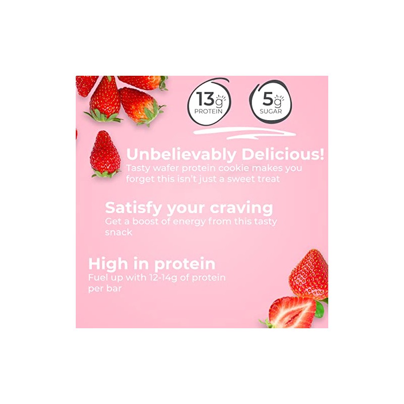 Power Crunch Protein Wafer Bars, High Protein Snacks with Delicious