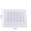 MZCMSL Russian Cuticle Drill Bit Set with Case,6pcs Cuticle Remover