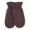 Pratt and Hart Snowfall Women’s Deerskin Leather Mittens with Finger