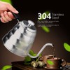 Tetera con termómetro, acero inoxidable 304 Vierta sobre café Tetera