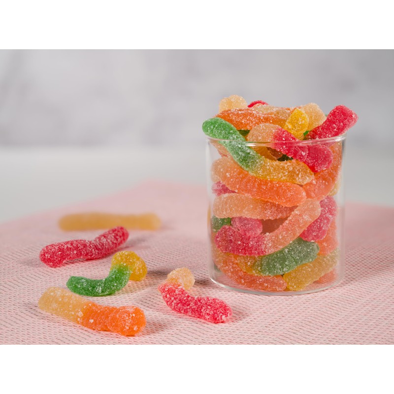 Smarty Stop Gummy Worm Candy – Edible Fruity Flavored Confectionery