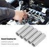 5PCS M12 Cylindrical Coupling Nuts 304 Stainless Steel Female Thread