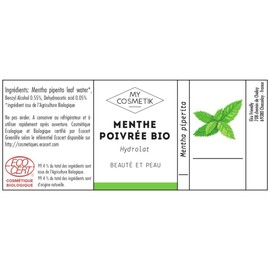 Hydrolate Peppermint Organic Cosmetics MY COSMETIK 100 ml