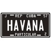 Cuba Pre-Revolution 1957 Havana Replica Metal License PlateL8