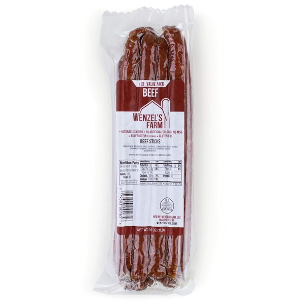 Wenzel's Farm Beef Sticks - Gluten Free - No MSG