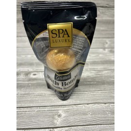 Spa Luxury Gold Glitter Vanilla Bath Bombs- New In Package