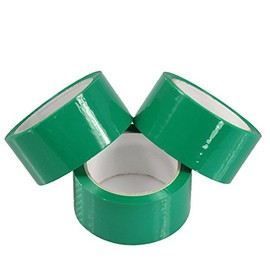 Triplast 48 mm x 66 m Low Noise Packing Parcel Tape - Green (Pack of 6)