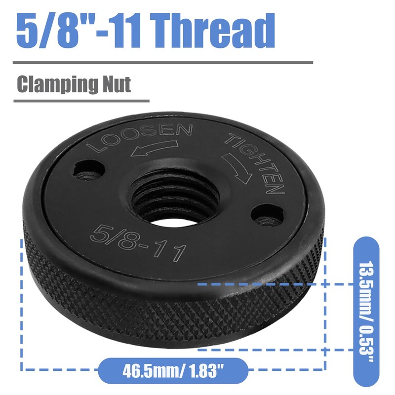 Mesee 5/8-11 Inch Thread Quick Release Angle Grinder Flange Nut