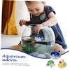 Kisangel 3pcs Ceramic Floating Fish Tank Ornament Hand-Painted Aquarium Decor