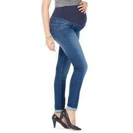 Mamajeans Milano, skinny fit maternity jeans, basic jeggings, simple and super-elastic, comfortable and fashionable jeans for pregnant women, made in Italy - vintage, size: 36