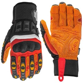 Cestus DM Hybrid, Demolition Gloves, Impact Work Gloves, Polycarbonate Knuckle, Kevlar-Stitched (Medium)