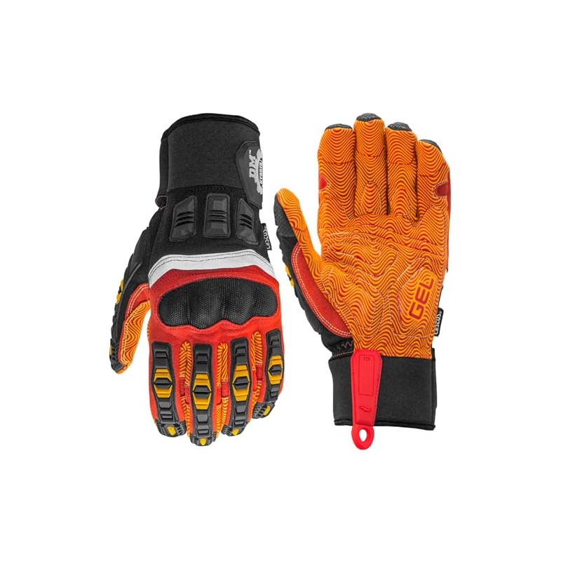Cestus DM Hybrid, Demolition Gloves, Impact Work Gloves, Polycarbonate Knuckle,