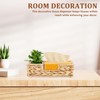 ULTECHNOVO Tissue Box Holder - Woven Rattan Tissue Box Cover