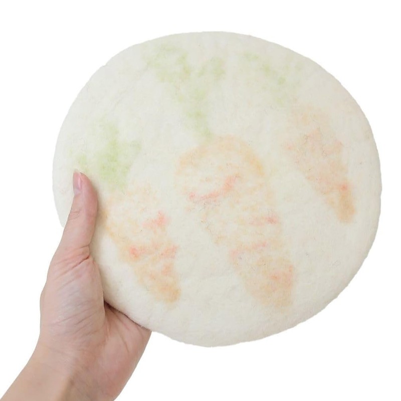 Marushin 0395002300 Nepal Kitchen Carrot Handmade Wool Felt, Thick, Heat