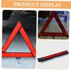 MAGICLULU 3pcs Triangle Emergency Reflective Warning Signs Portable Car Safety