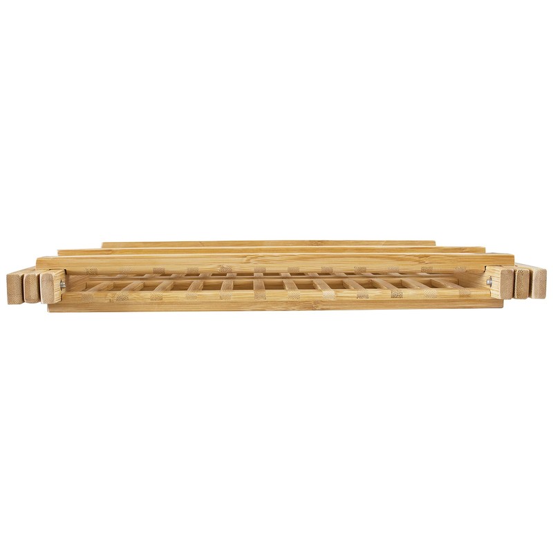 Totally Bamboo – Escurreplatos plegable, capacidad extragrande para máximo almacenamiento,