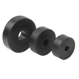 Rrina 12Pcs ID 1/4" 5/16" 1/2"Heavy Rubber Isolation Feet Pads Thick Washers Flat Grommets for Mechanical Vibration Damping Pads Anti Vibration