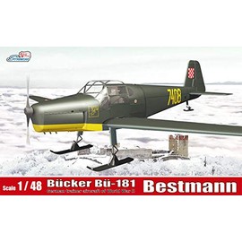 Stransky 1/48 WW.II Croatian Air Force Bukker Bu181 Bestman w/Ski (Sleigh Leg) Plastic Model Kit ST43016