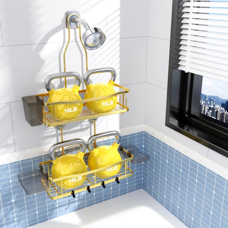 Aitatty Hanging Shower Caddy Bathroom Organizer: Rustproof Shower Shelf Racks
