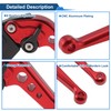 TUCKBOLD Short Brake Clutch Levers for Triumph Trident 660 2021-2024