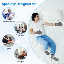 SuzziPad Cold Therapy Socks & Hand Ice Pack, Cooling Gloves for Chemotherapy, Chemo Care Package for Women and Men, L