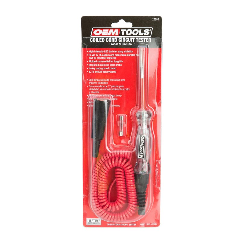 OEM Tools 25886 6-24V Circuit Tester | Checks Fuses &
