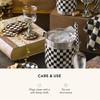MacKenzie-Childs Courtly Check Round Enamel Coasters, Table Coasters for Drinks,