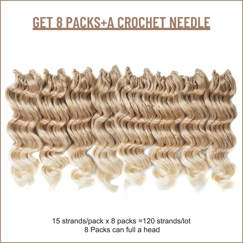 Toyotress Ocean Wave Crochet Hair - 9 Inch 8 Packs
