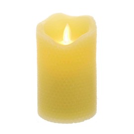 Kurt S. Adler 5-Inch Battery-Operated LED Honeycomb Candle with Flicker Flame (JEL0917)