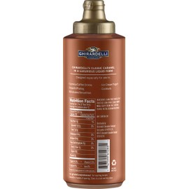 Ghirardelli Sea Salt Caramel, White Chocolate and Caramel Flavored Sauce 16 oz Bottles (Pack of 3) with Ghirardelli Stamped Barista Spoon