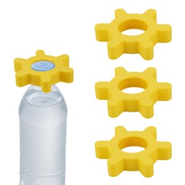 BOXOB 3pcs Water Bottle Openers, Plastic Twist-Off Bottle Gripper Openers Multifunctional Bottles and Can Opener for Weak Hands Elderly Seniors