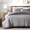 White Bamboo Lyocell Duvet Cover Set, 3-Piece Queen 78.74 x