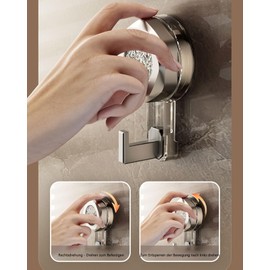 shixuanzhi Suction Hook Suction Cup Hook Vacuum Suction Cups with Hooks Extra Strong No Drilling Towel Hook Suction Cup Wall Hook Suitable for a Variety of Smooth Wall Surfaces (Fig. Reactionary)