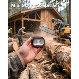 Portable Magnetic Golf Speaker - Wireless Bluetooth Speaker, Attach to Metal Surfaces, Golf Accessory,Enjoy Music and hands-free on Course/Workplace/Kitchen/Washing Room/Bedroom/Driving Cab/Golf Cart