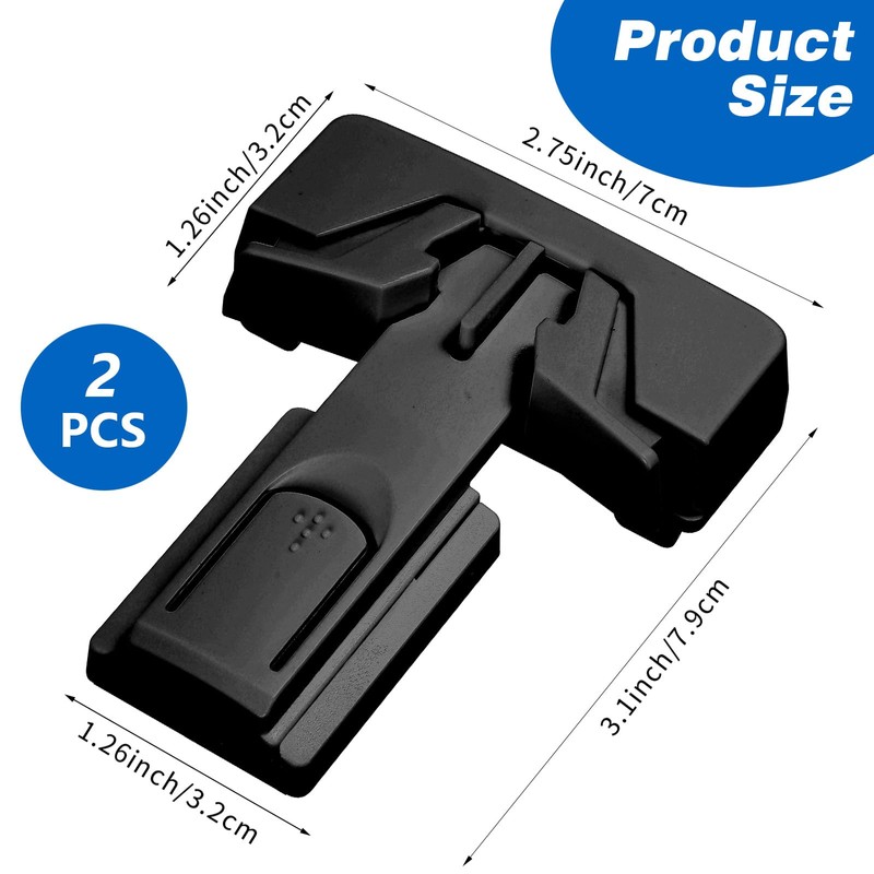 2-Pack Fridge Latch Lock for Kids Baby Proofing Refrigerator Lock