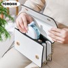 Denture Case with Brush & Portable Toothbrush Box, 100% No-Leak